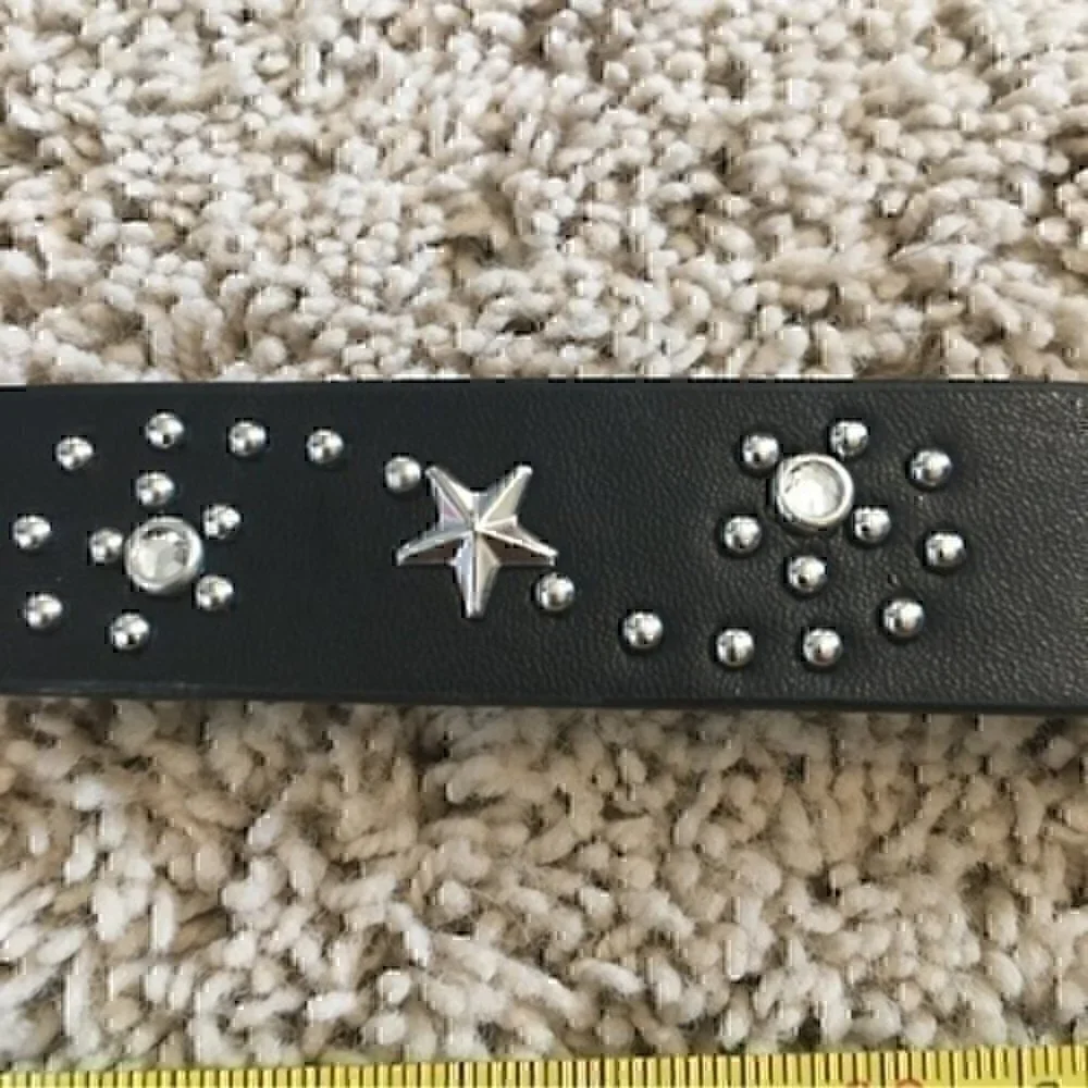 Girls size large black bling belt
